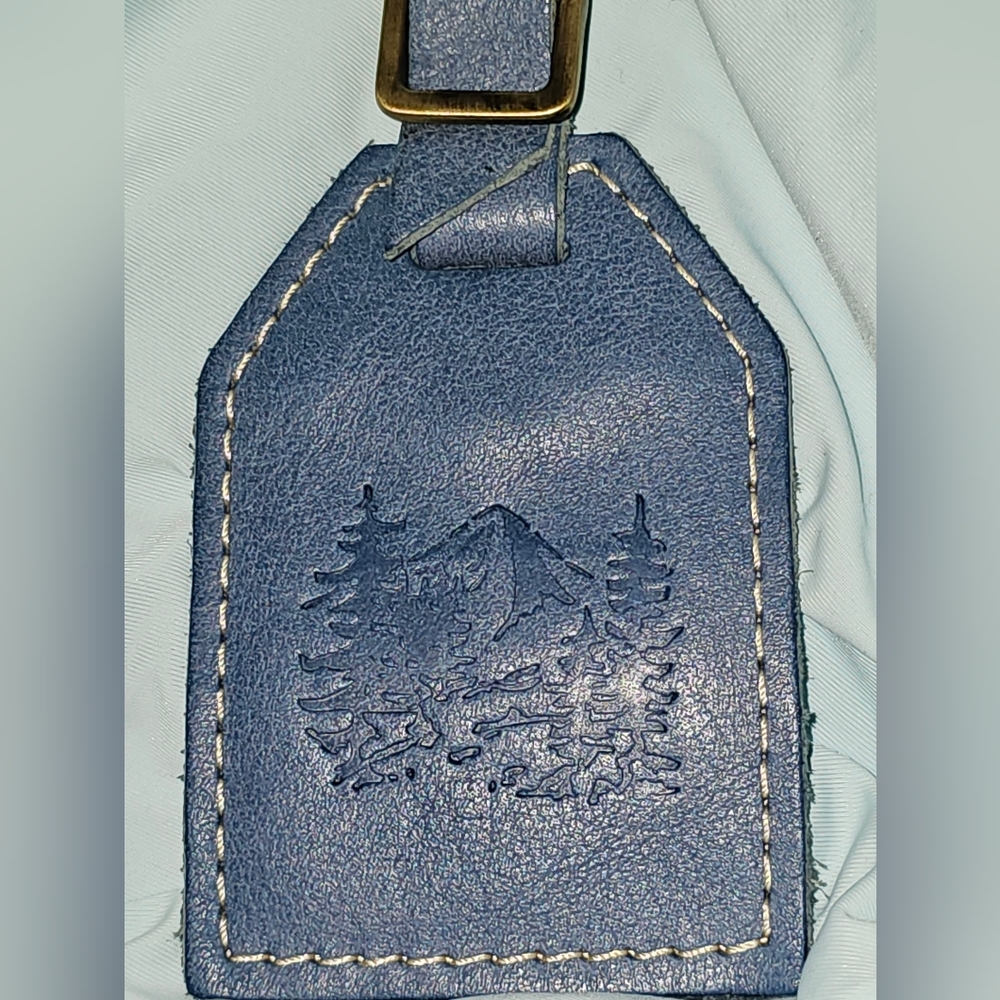 Portland Leather luggage tag